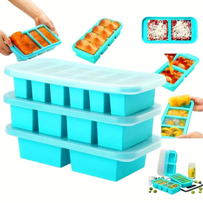 Meal Prep Or Prep Meal - 2 veya 3 parçalı silikon dondurucu