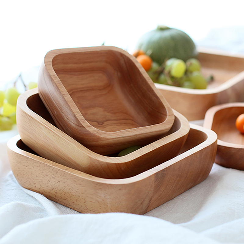 1 adet kare ahşap kase 4 boyut - Meal Prep Bowl incelemesi ve fiyatı