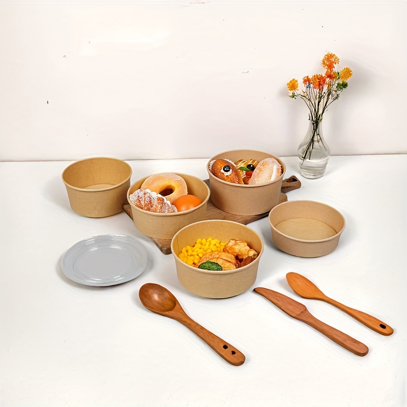 15/30 adet Kraft kağıt kaseler - Meal Prep Bowl incelemesi ve fiyatı