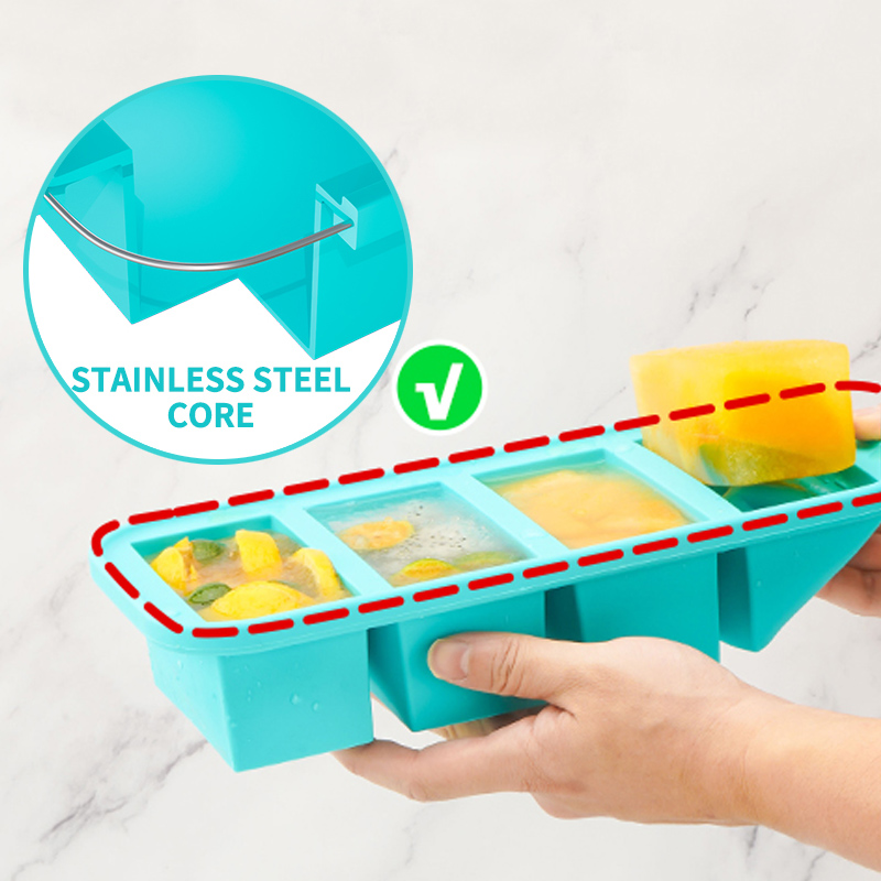 4 Kapaklı Silikon Dondurucu Ka - Meal Prep Template incelemesi ve fiyatı