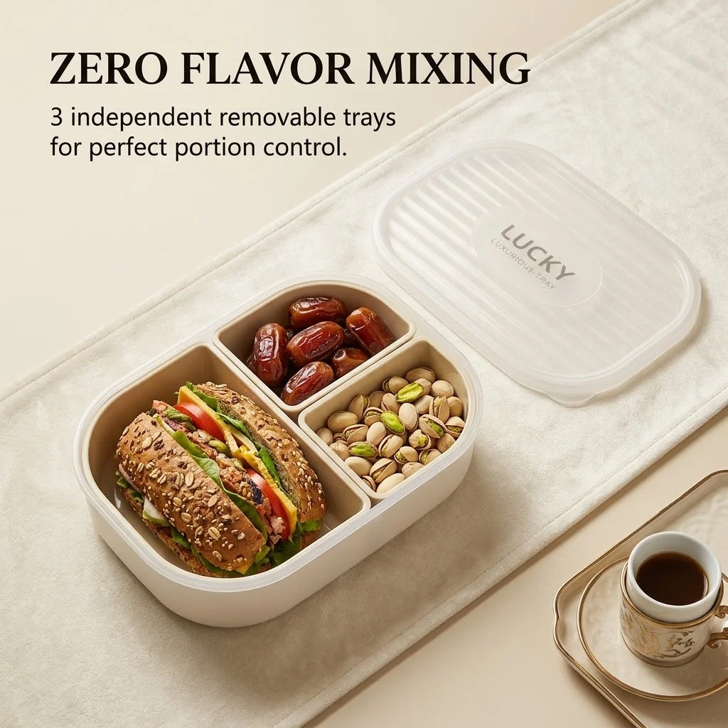 3 Bölmeli Plastik Bento Öğle Y - Meal Prep Or Prep Meal incelemesi ve fiyatı