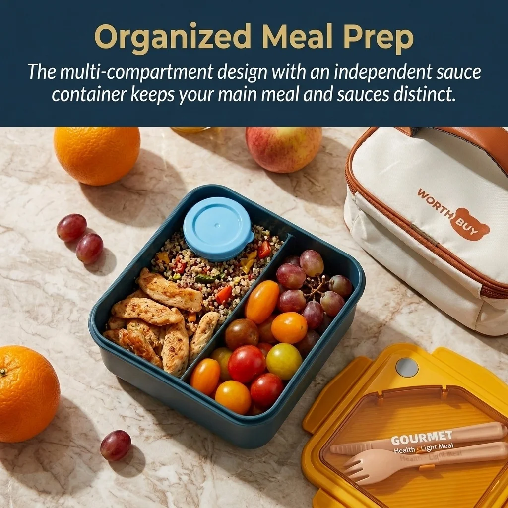 Mikrodalgaya Uygun, Sızdırmaz, - Meal Prep Or Prep Meal incelemesi ve fiyatı