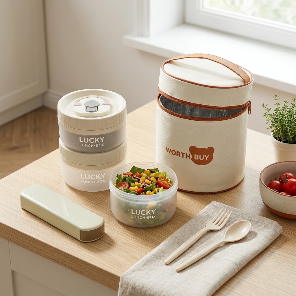 Yuvarlak Bento Kutusu, Mikroda - Meal Prep Or Prep Meal incelemesi ve fiyatı